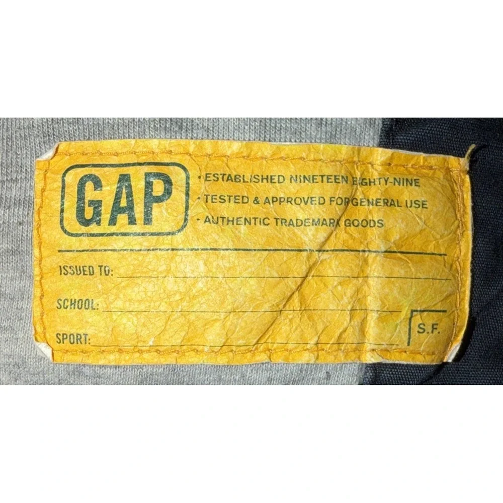 Baby Gap Puffer Vest Boys 4 Years Blue/Yellow Y2K Full Zip‎ Warm Winter Layerh